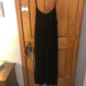 Black v-neck maxi dress from Target